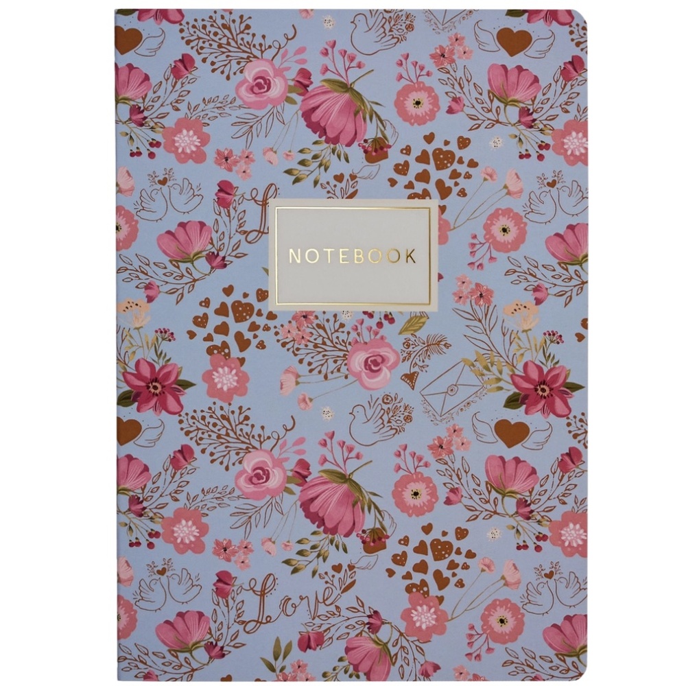 BV By Bruno Visconti A5 Notebook - Happiness, Velvety Soft Touch Finish